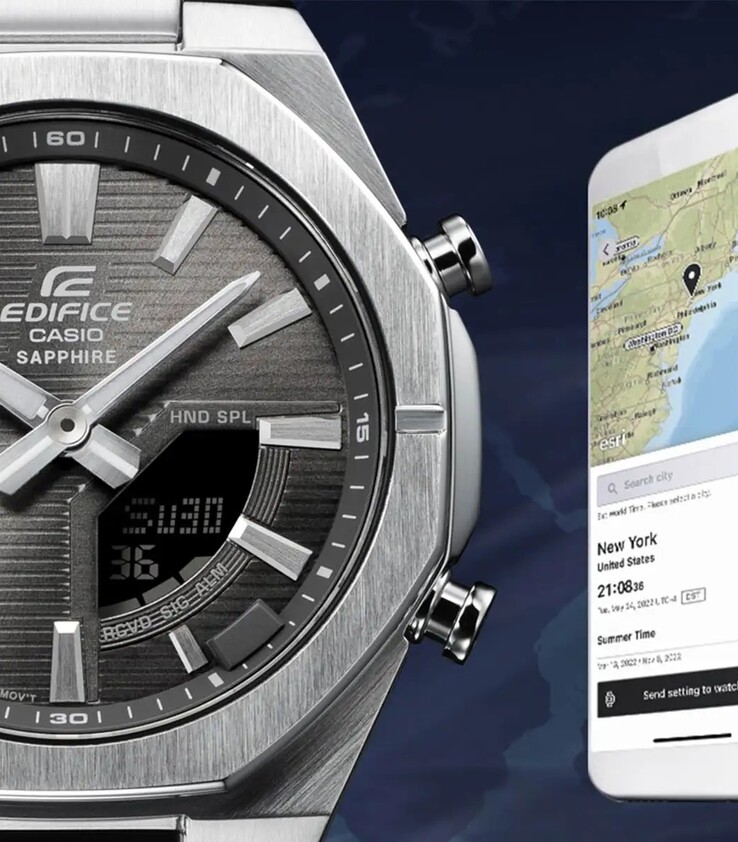 Casio Edifice ECB-S10D-8AEF – Orologio Uomo Analogico-digitale Con Bluetooth, Cronometro, 10 Bar
