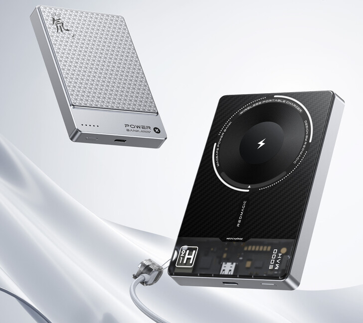 Design of two RedMagic magnetic wireless power banks