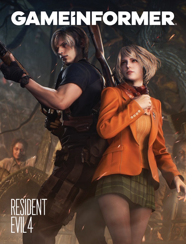 New artwork featuring the protagonists of the Resident Evil 4 remake graces the cover of the latest issue of Game Informer magazine-2