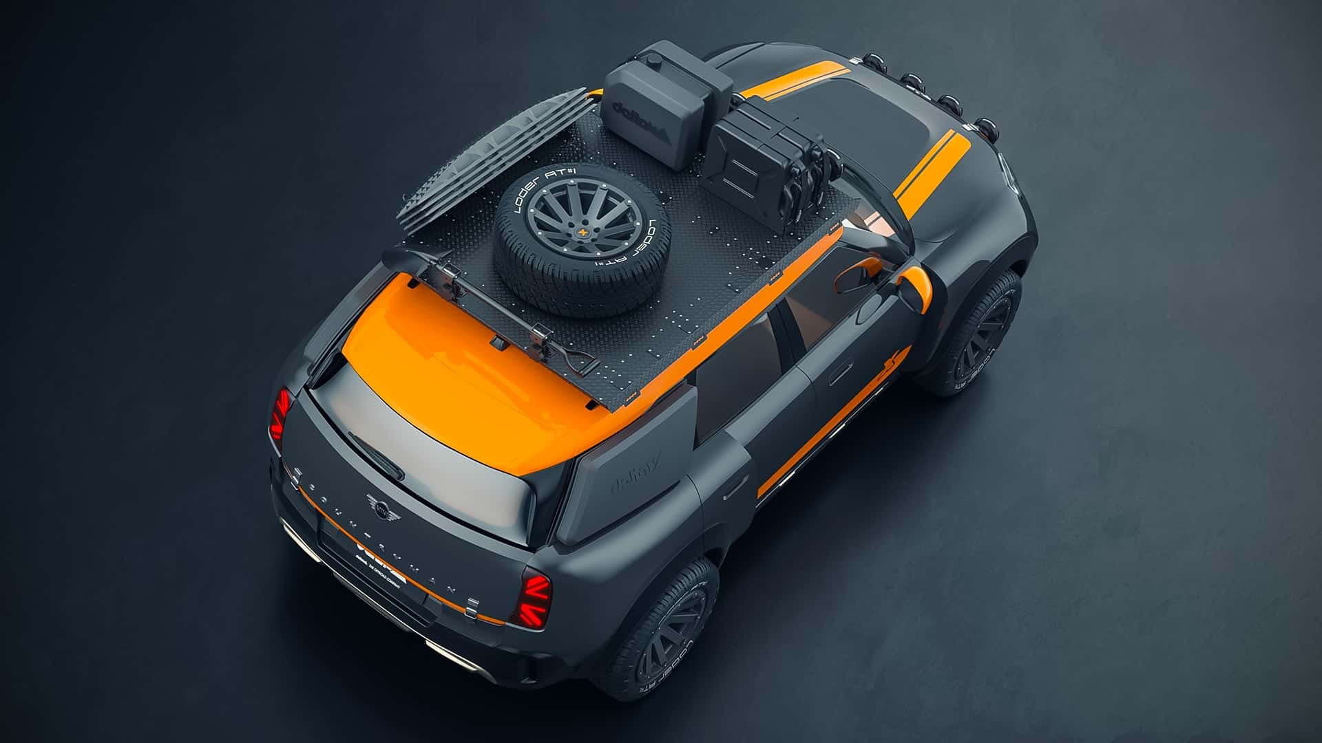 Mini Countryman de style Dakar, vue 3