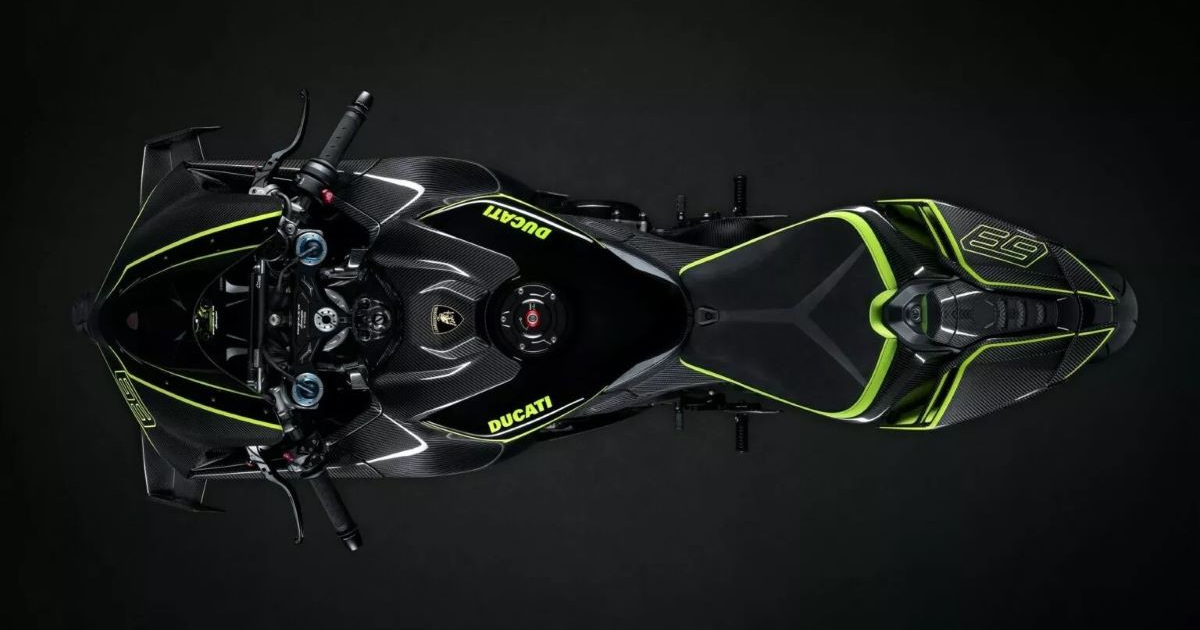 Ducati Panigale V4 Lamborghini sportbike with unique design elements