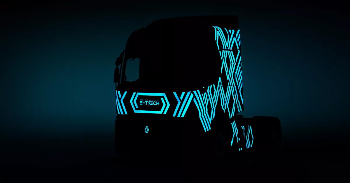 Renault Trucks E-Tech Diamond Echo, camion con design originale in cabina