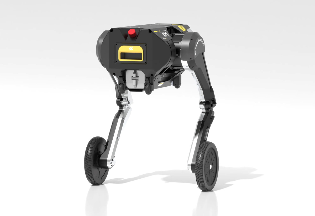 D1 robot en mouvement