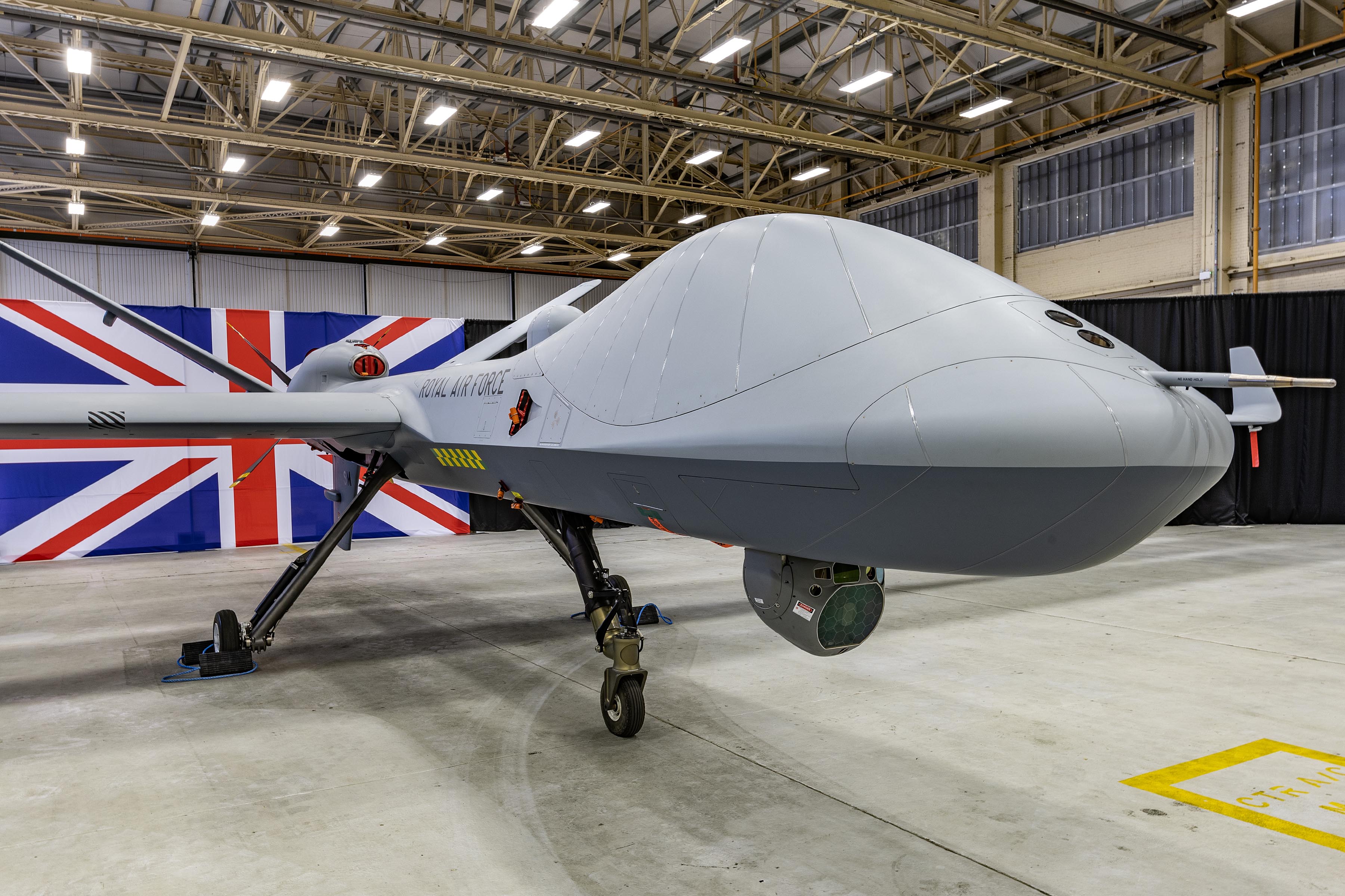 The UK Royal Air Force has received the first US Protector RG Mk1 strike and reconnaissance drone