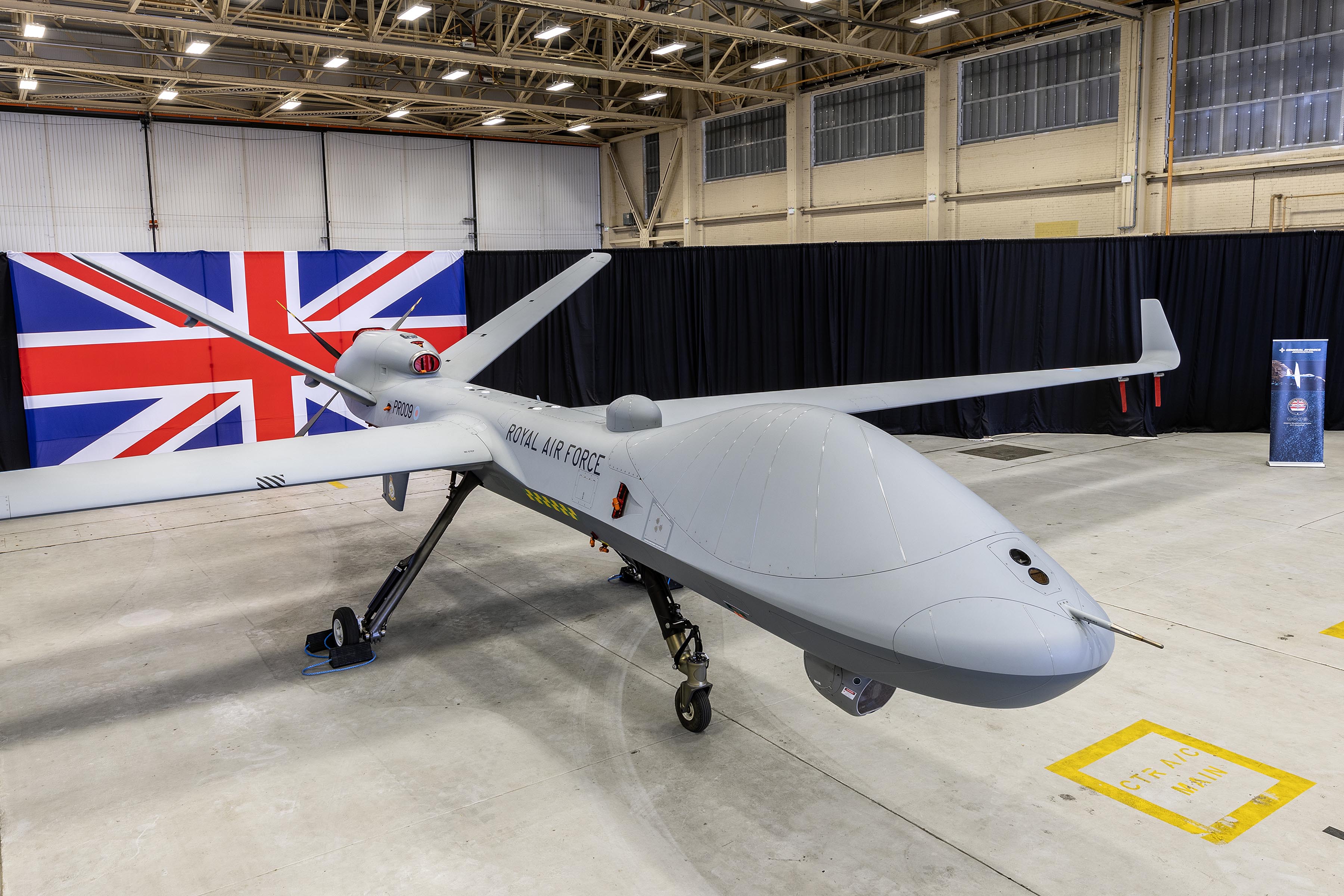 La Royal Air Force britannique a reçu le premier drone d'attaque et de reconnaissance américain Protector RG Mk1.-2