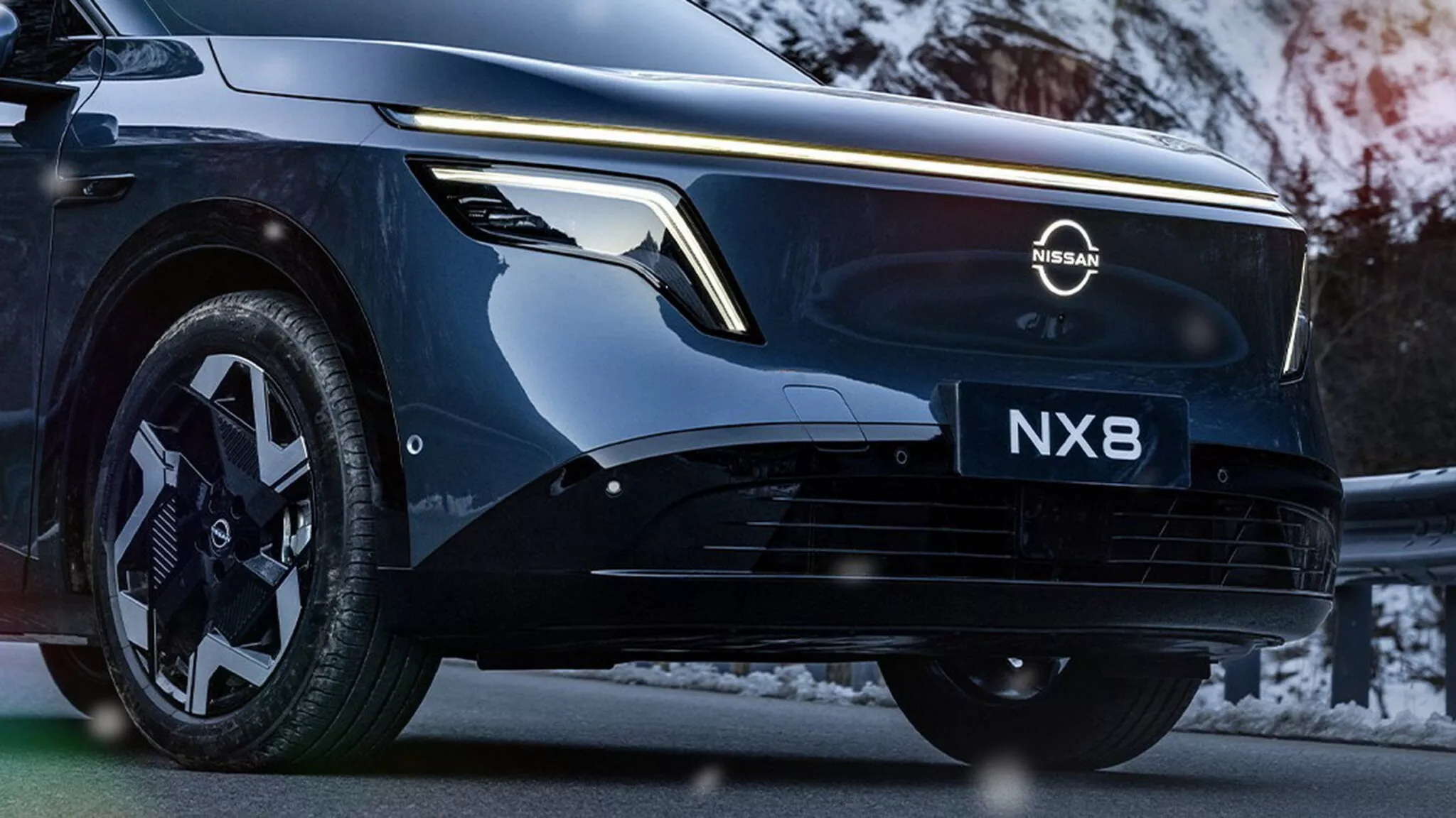 Вид на Nissan NX8 с задней стороны