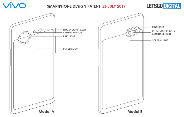 Vivo запатентовала новый дизайн для смартфонов с двумя дисплеями