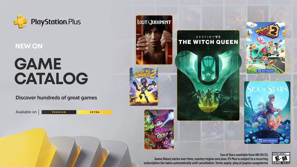 Destiny 2 add-on, Lost Judgment, Destroy All Humans! 2 and much more in the PS Plus Extra and PS Premium games for PS Plus Extra and PS Premium subscribers in August