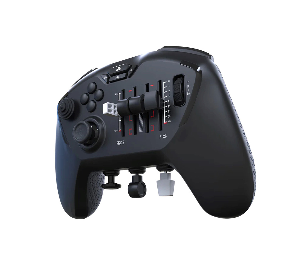 Echo Aviation Controller - Vue des commutateurs et des curseurs