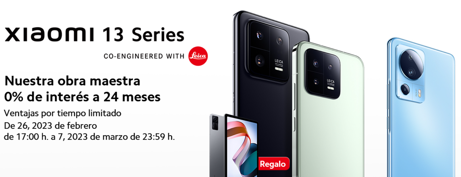 Xiaomi 13, Xiaomi 13 Lite and Xiaomi 13 Pro with up to €449 off - the  company is giving away a photo printer, Smart Band 7, Buds 4, Redmi Pad or  TV