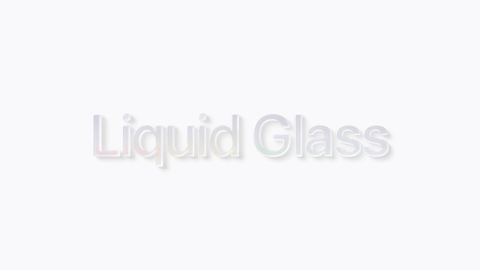 Liquid Glass application design