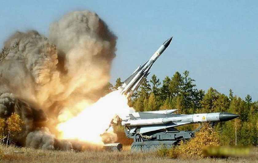 The first video of the launch of the S-200 anti-aircraft missile modified to hit ground targets has been published