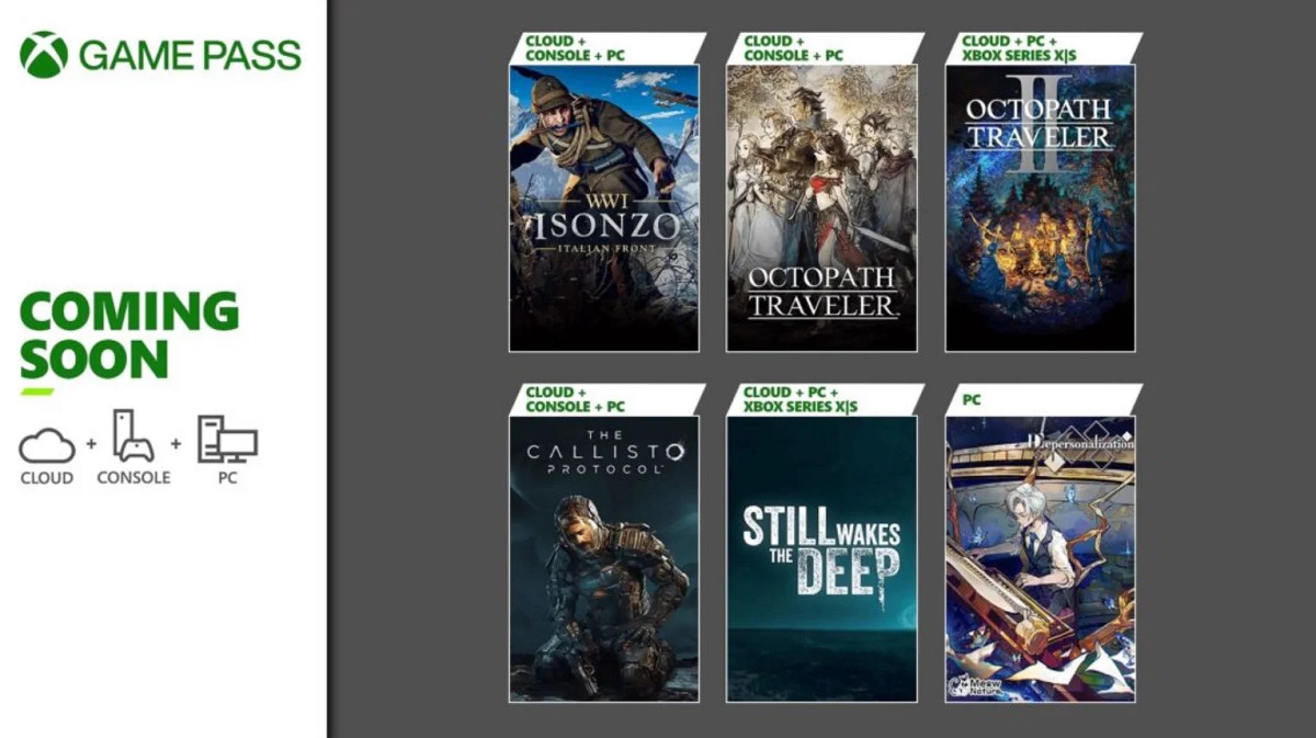 Обидві частини Octopath Traveler, The Callisto Protocol і новий горор Still Wakes the Deep: Microsoft розкрила новинки Xbox Game Pass першої половини червня
