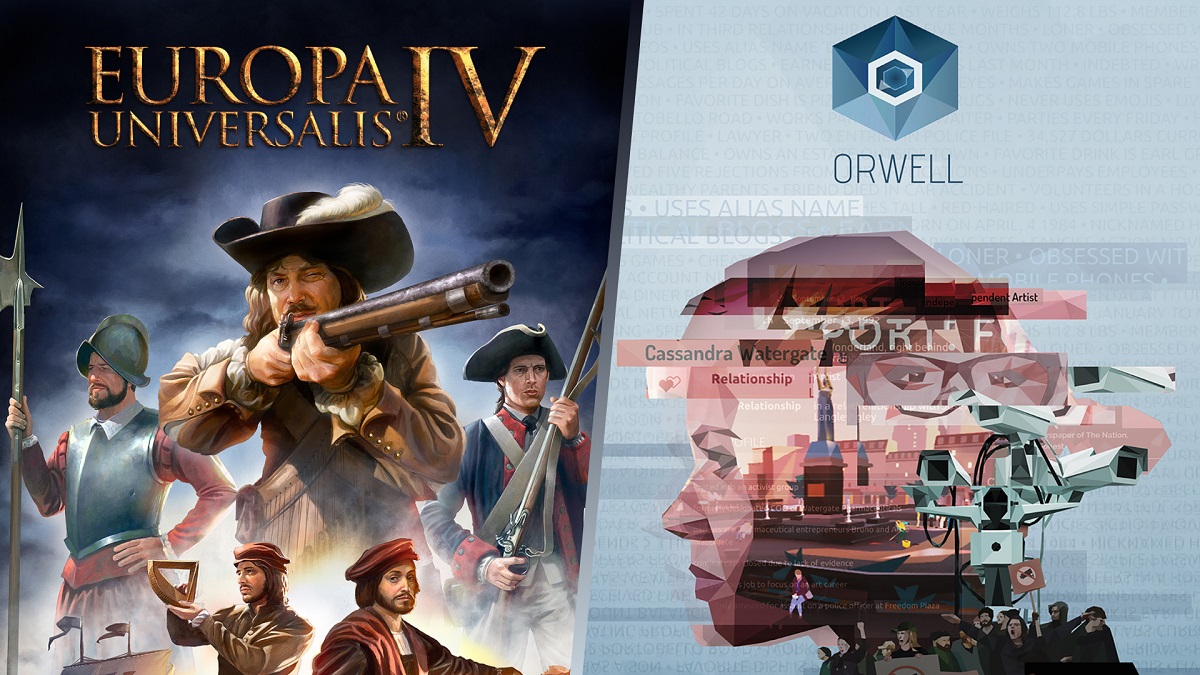 The weekly free game giveaway has started in EGS. This time everyone is offered the grand strategy game Europa Universalis IV and the unusual dystopia Orwell: Keeping an Eye on You
