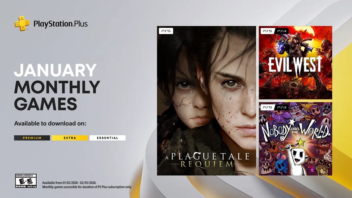 Kick off the year with a great offer from Sony: PS Plus subscribers will get A Plague Tale: Requiem and two fast-paced action games in January