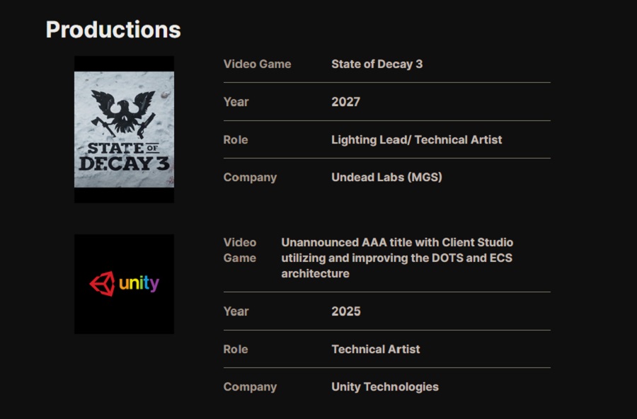 Unintentional insider from Undead Labs studio artist: State of Decay 3 is scheduled for release in 2027-2