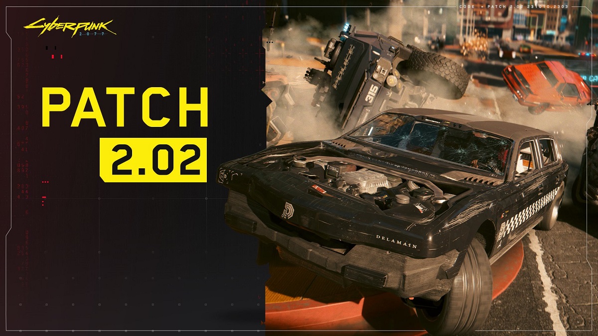 En stor oppdatering 2.02 har blitt lansert for Cyberpunk 2077. CD Projekt RED har fikset et stort antall feil og brakt tilbake Quadra Sport R-7 "Vigilante"-bilen for spillere på Xbox Series.