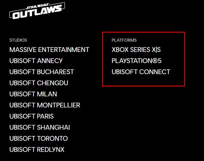Steam and EGS users will not be able to buy Star Wars: Outlaws. The promising action game will only be available to PC gamers on Ubisoft Store and Ubisoft Connect-2