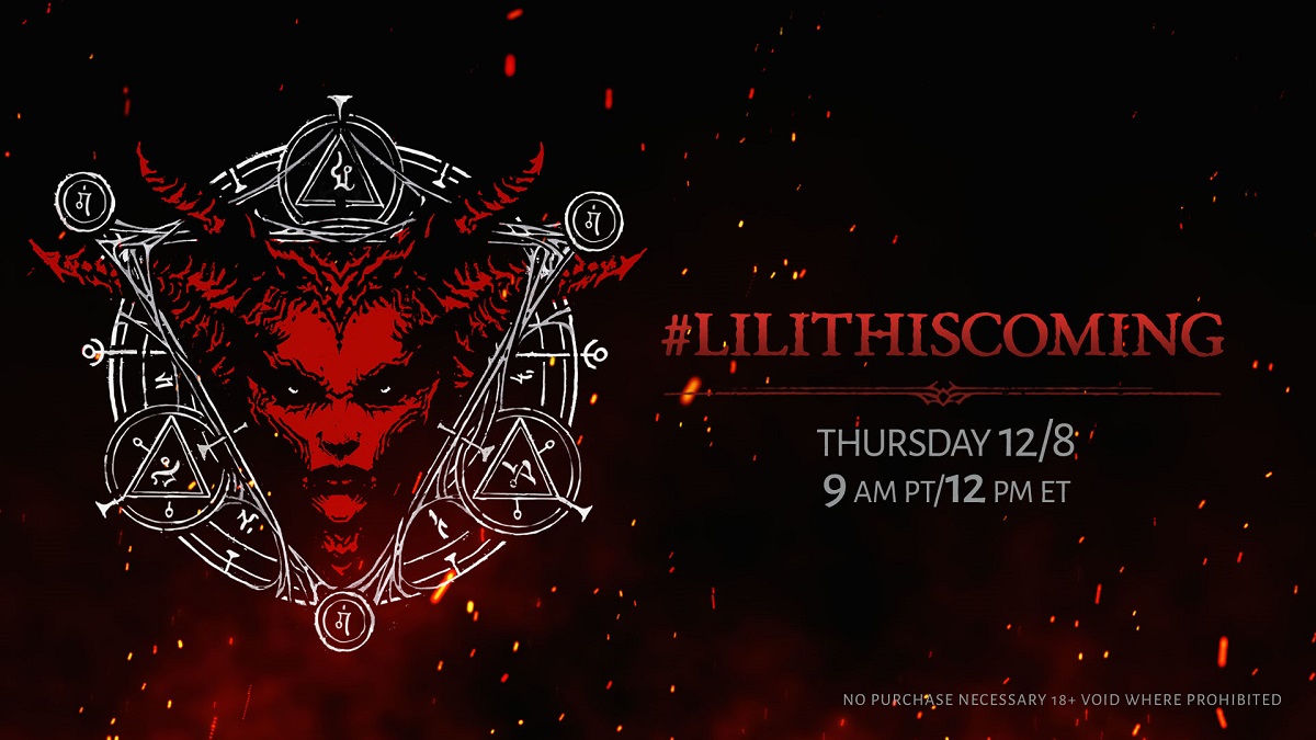 Lilith kommt morgen an! Diablo IV wird offiziell bei den The Game Awards 2022 vorgestellt.