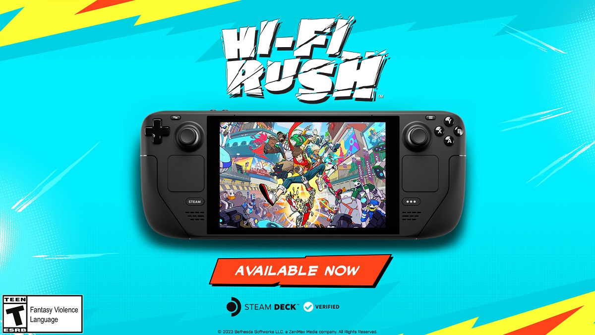 Colourful action game Hi-Fi Rush fully adapted for the Steam Deck handheld console