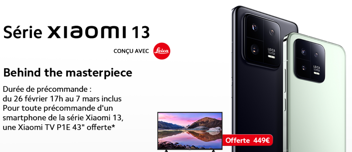 Xiaomi 13, Xiaomi 13 Lite and Xiaomi 13 Pro with up to €449 off