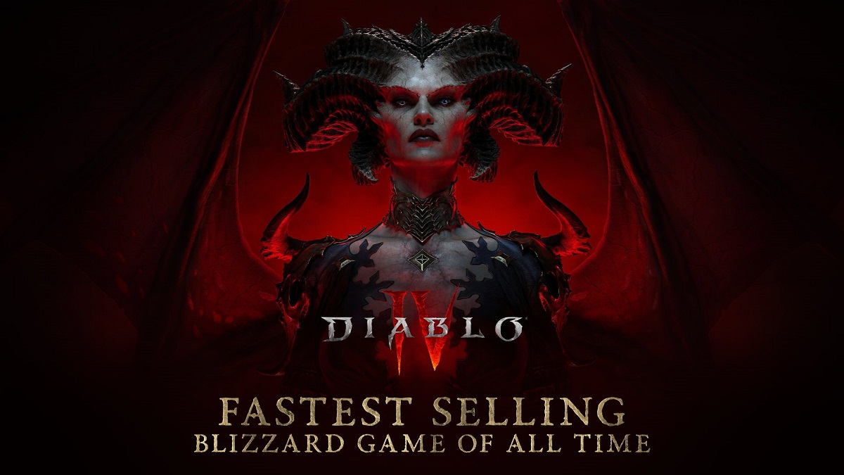 У день релізу Diablo IV стала найшвидше продаваною грою Blizzard. Гравці провели у світі Санктуарію понад 93 мільйони годин