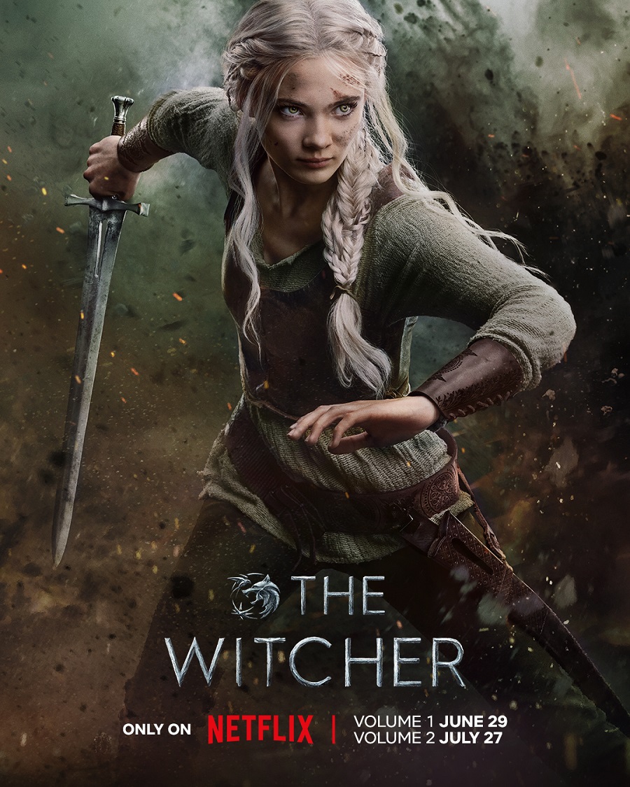 Netflix опублікувала чотири барвисті постери із зображенням головних героїв третього сезону серіалу The Witcher і нагадала про показ трейлера 8 червня-2