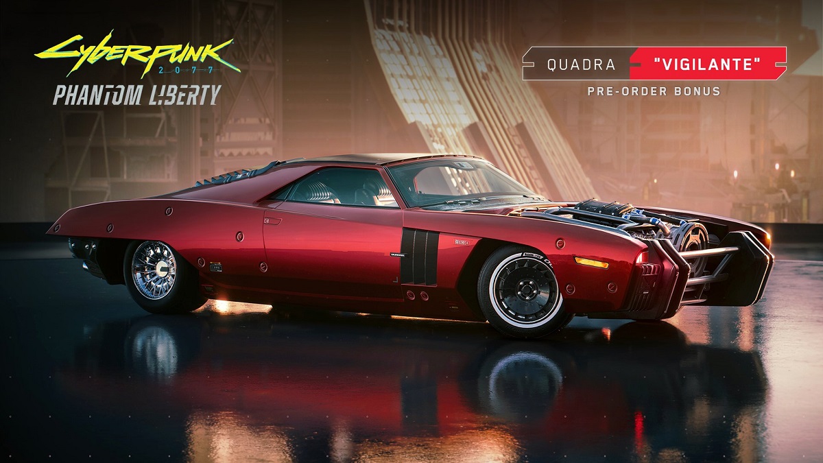 For pre-ordering the Phantom Liberty expansion for Cyberpunk 2077, gamers will receive a cool bonus - the Quadra Sport R-7