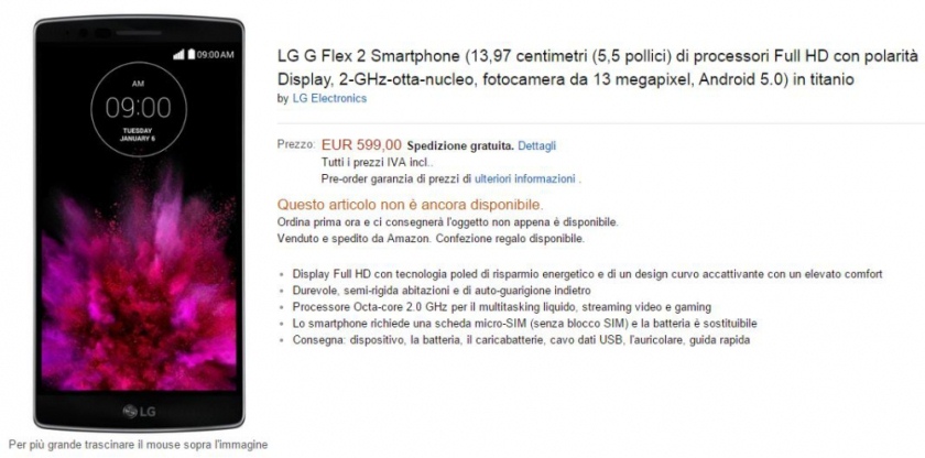 Стала известна ориентировочная стоимость изогнутого смартфона LG G Flex 2-2