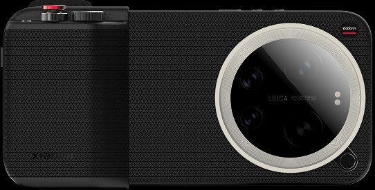 Xiaomi 17 Ultra в бежевому кольорі з аксесуаром Photography Kit