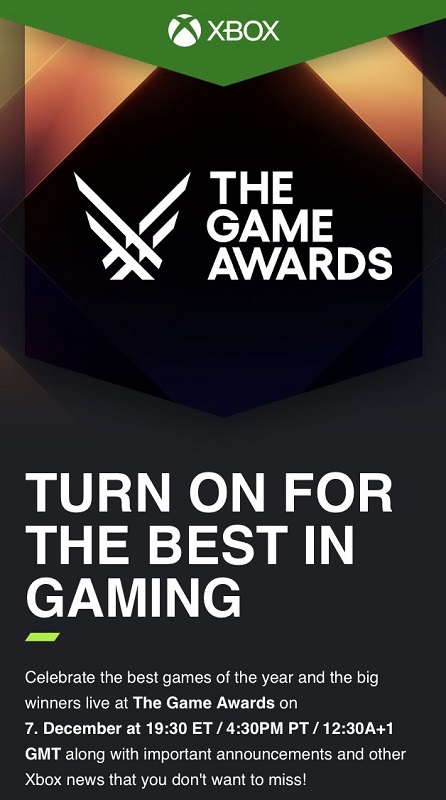 Microsoft ha annunciato ufficialmente che parteciperà alla fiera The Game Awards 2023 e sta preparando alcuni annunci interessanti.-2