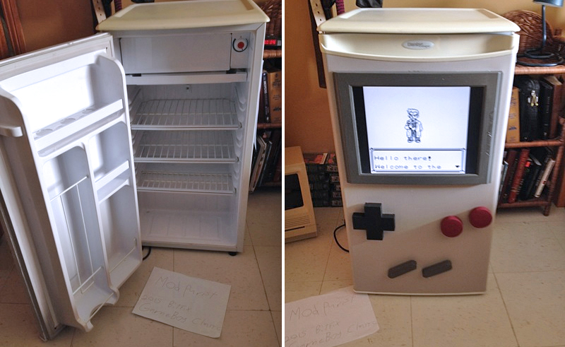 Функционирующий Game Boy из холодильника
