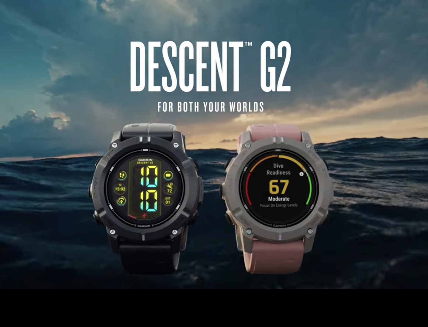 Garmin Descent G2 з текучим монитором