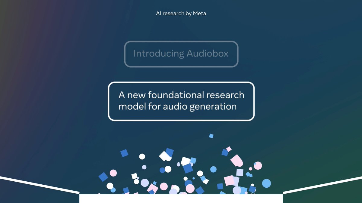 Meta introduced Audiobox - AI for voice generation and sound effects