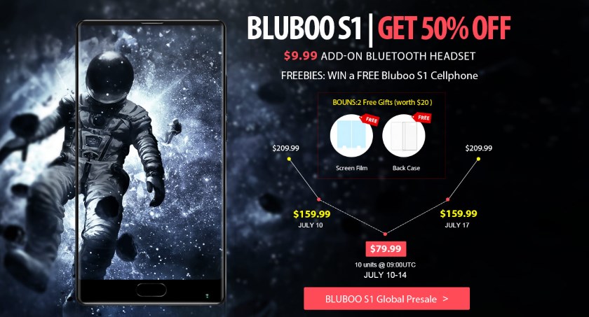 Акції на GearBest: гаджети Xiaomi та безрамковий Bluboo S1