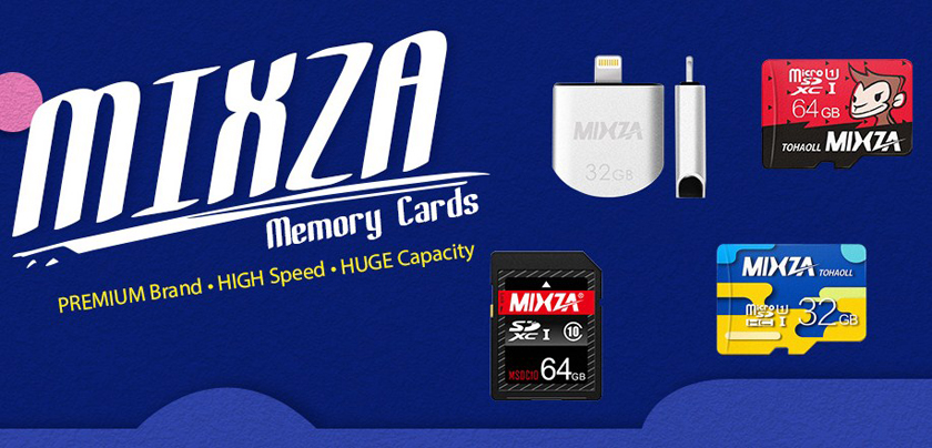 Акционные цены на флешки и карты памяти Mixza в Gearbest