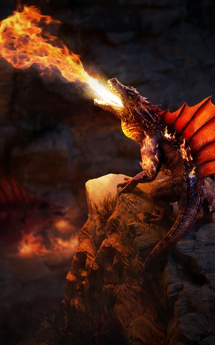 Da Alive: Gothic-nyinnspillingsutviklerne avslørte det oppdaterte utseendet til den fryktinngytende Fire Lizard.-2