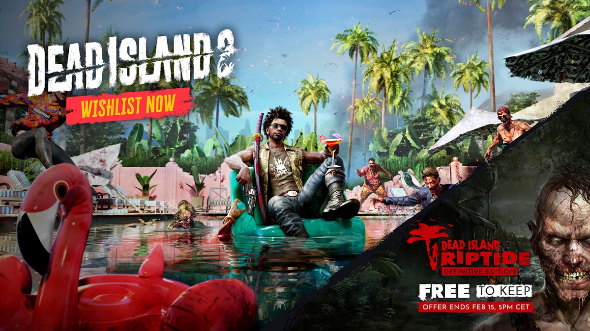 Zombieactionspillet Dead Island 2 kommer til Steam i april, og du kan få Dead Island: Riptide gratis der allerede nå