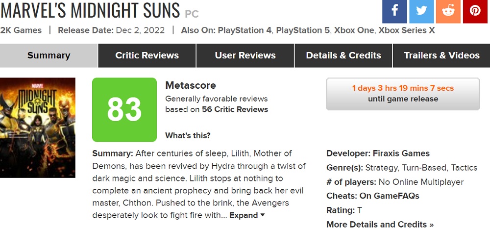 The game is a success! Critics praise Marvel's Midnight Suns, a tactical game from Firaxis Studios-2