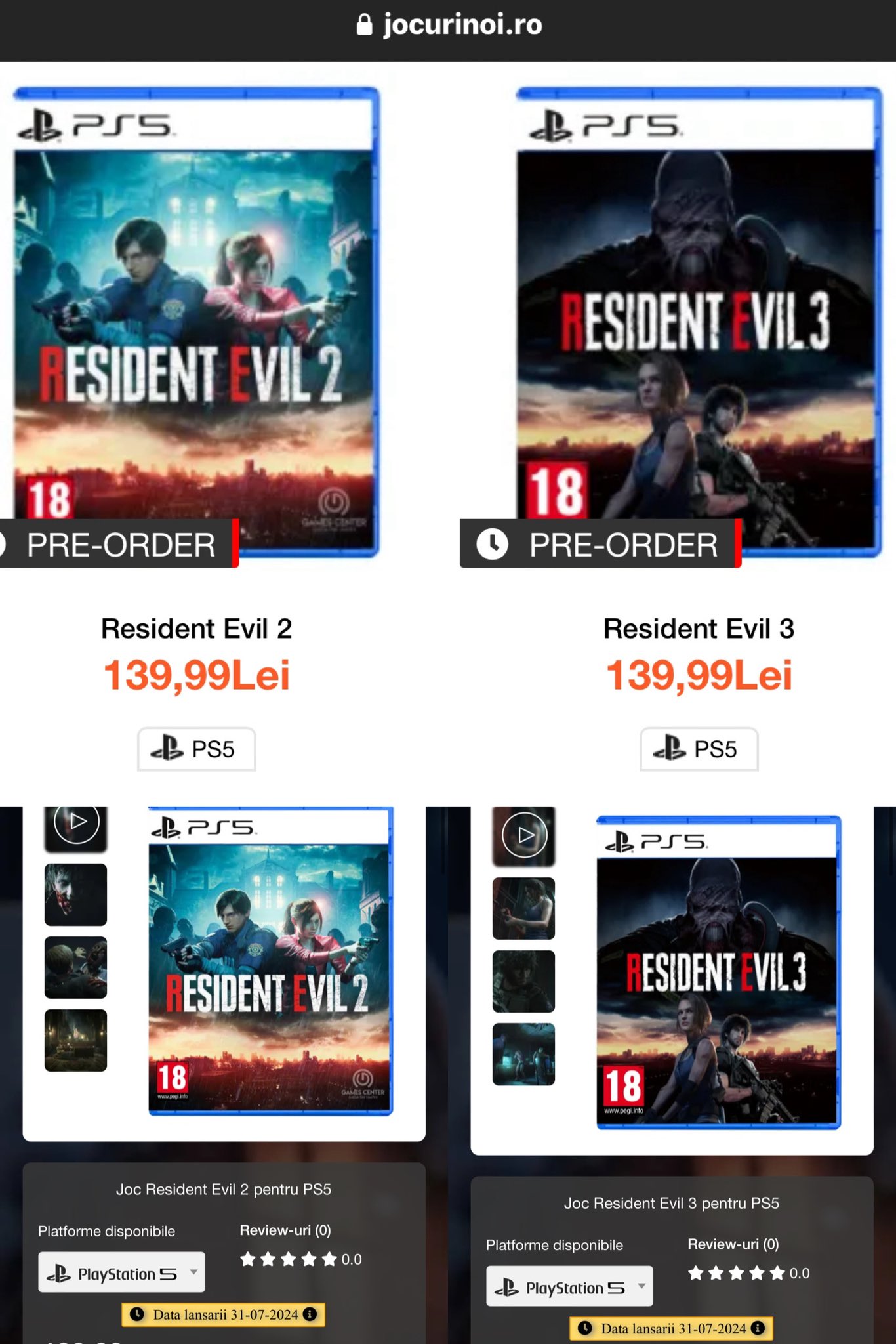 Слухи: Capcom готовится к продажам дисковых версий Resident Evil 2,3 и 7  для PlayStation 5 | gagadget.com