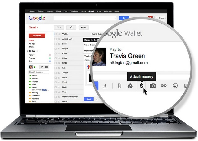 Теперь по Gmail можно отправить... деньги