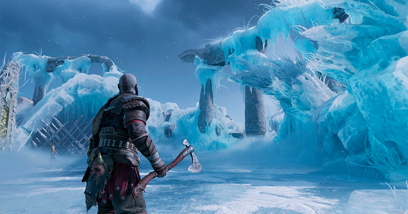 The art director of God of War: Ragnarok has published new screenshots of the game. They show Kratos and Atreus traveling through the Nine Realms