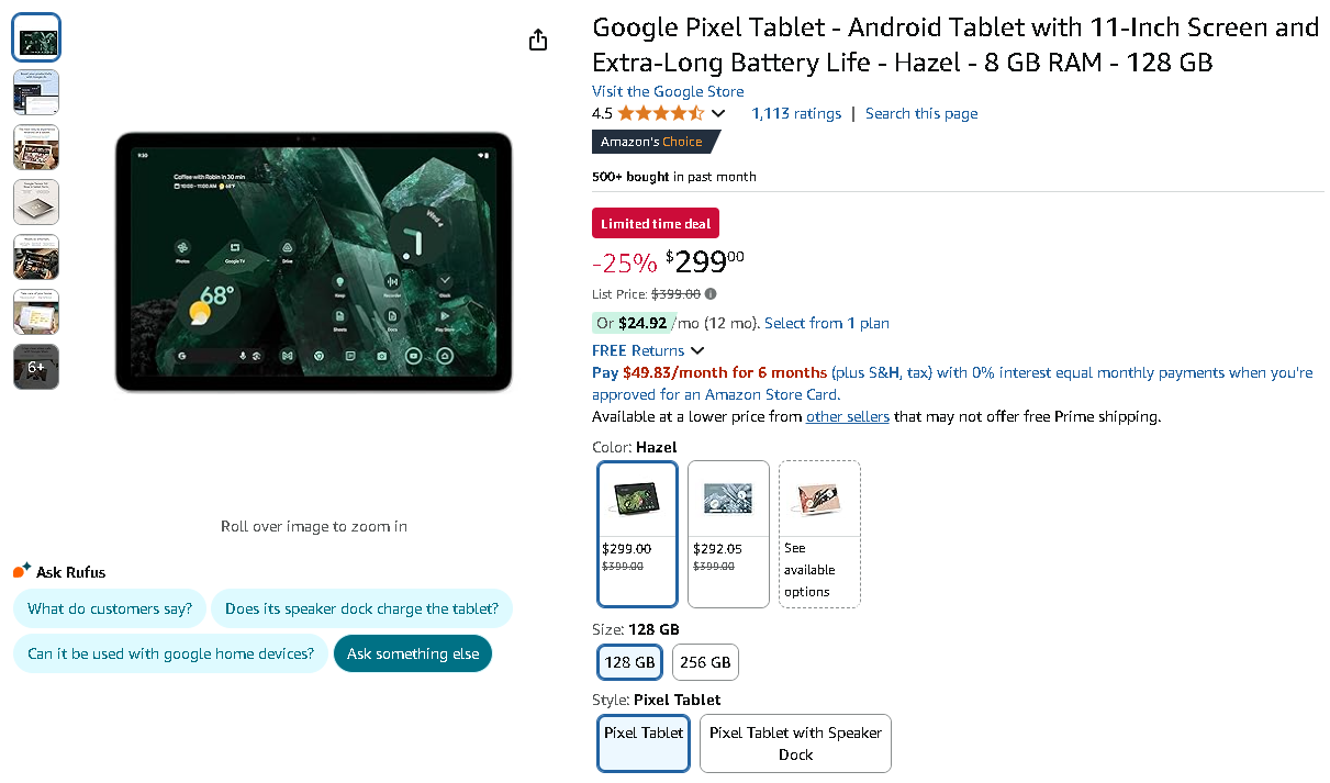 Google Pixel Tablet