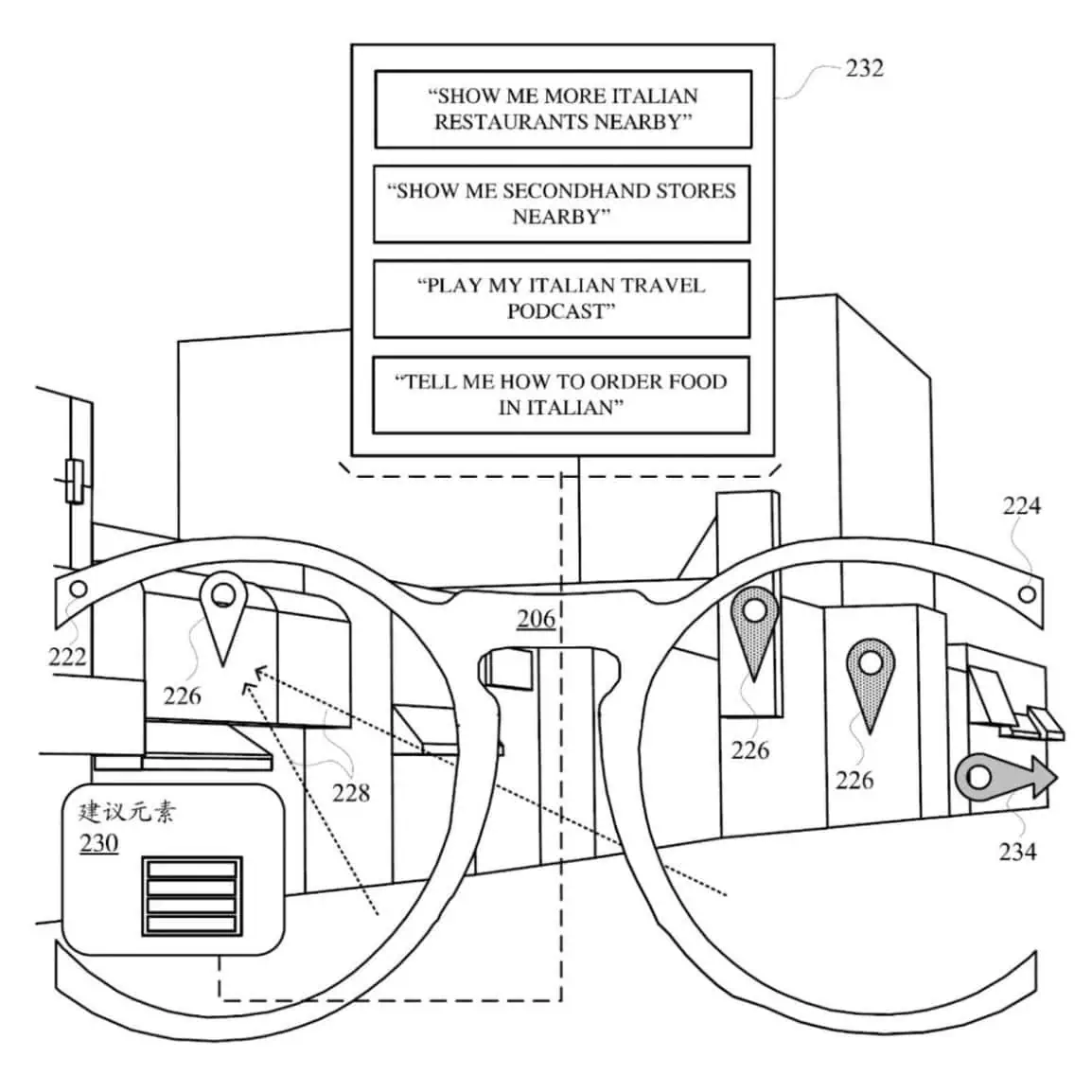 Google Smart Glasses Design mit Eye-Tracking-Technologie