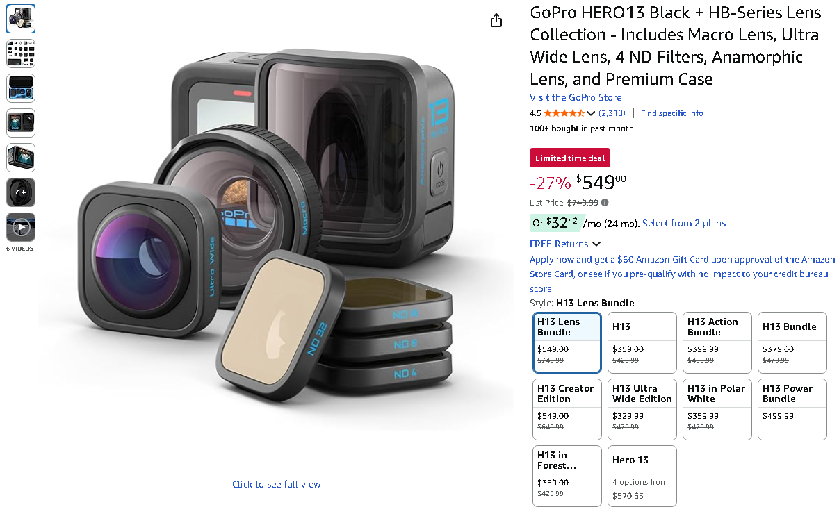 GoPro HERO13 Lens Bundle GoPro HERO13 Lens Bundle graphic