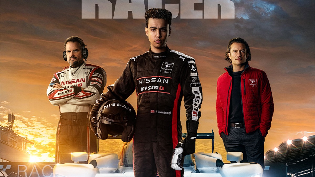 Trackside drama and a stellar cast in the debut trailer for the adaptation of the popular racing simulator Gran Turismo