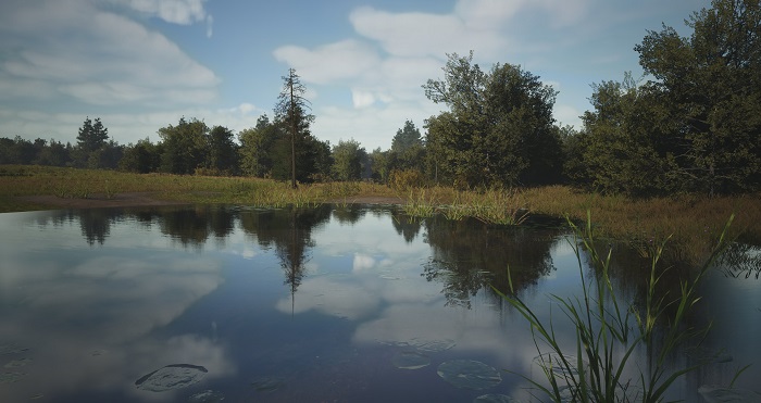 Das nächste Manor Lords-Update wird das Strategiespiel auf die Unreal Engine 5 bringen: Der Screenshot von Pond zeigt verbesserte Grafikqualität-2