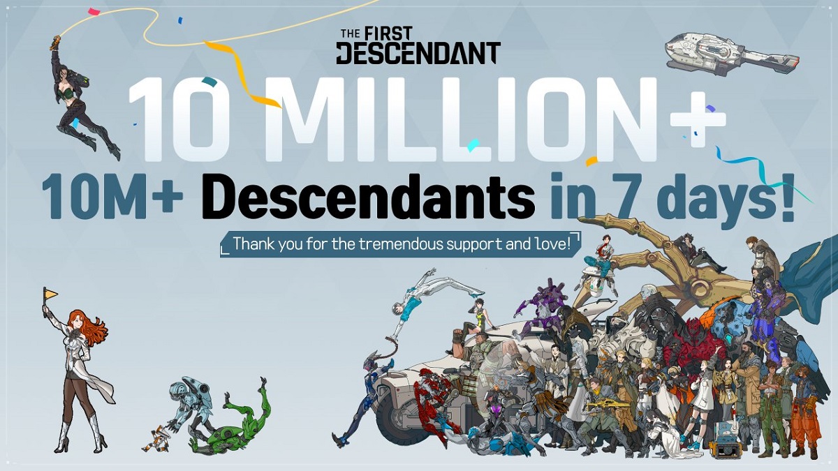Criticism is not hindering the popularity of shooter The First Descendant, with more than 10 million people reading the game in just one week