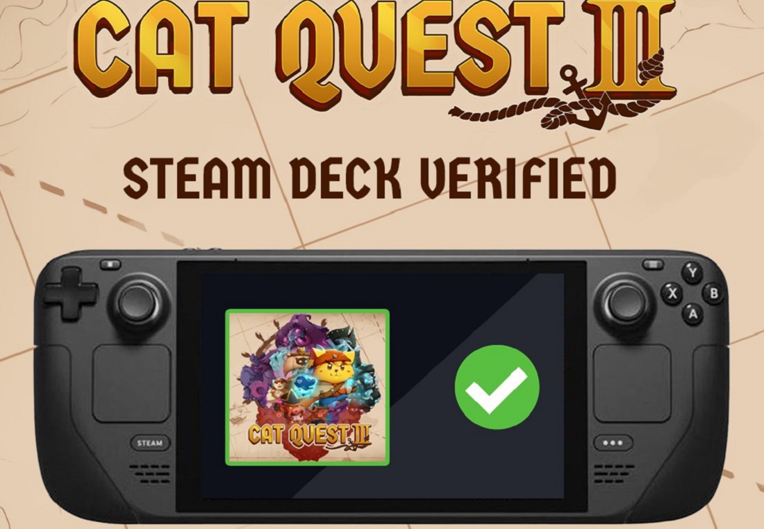 Котики-пираты в твоем кармане: в день релиза Cat Quest III получит полную совместимость со Steam Deck