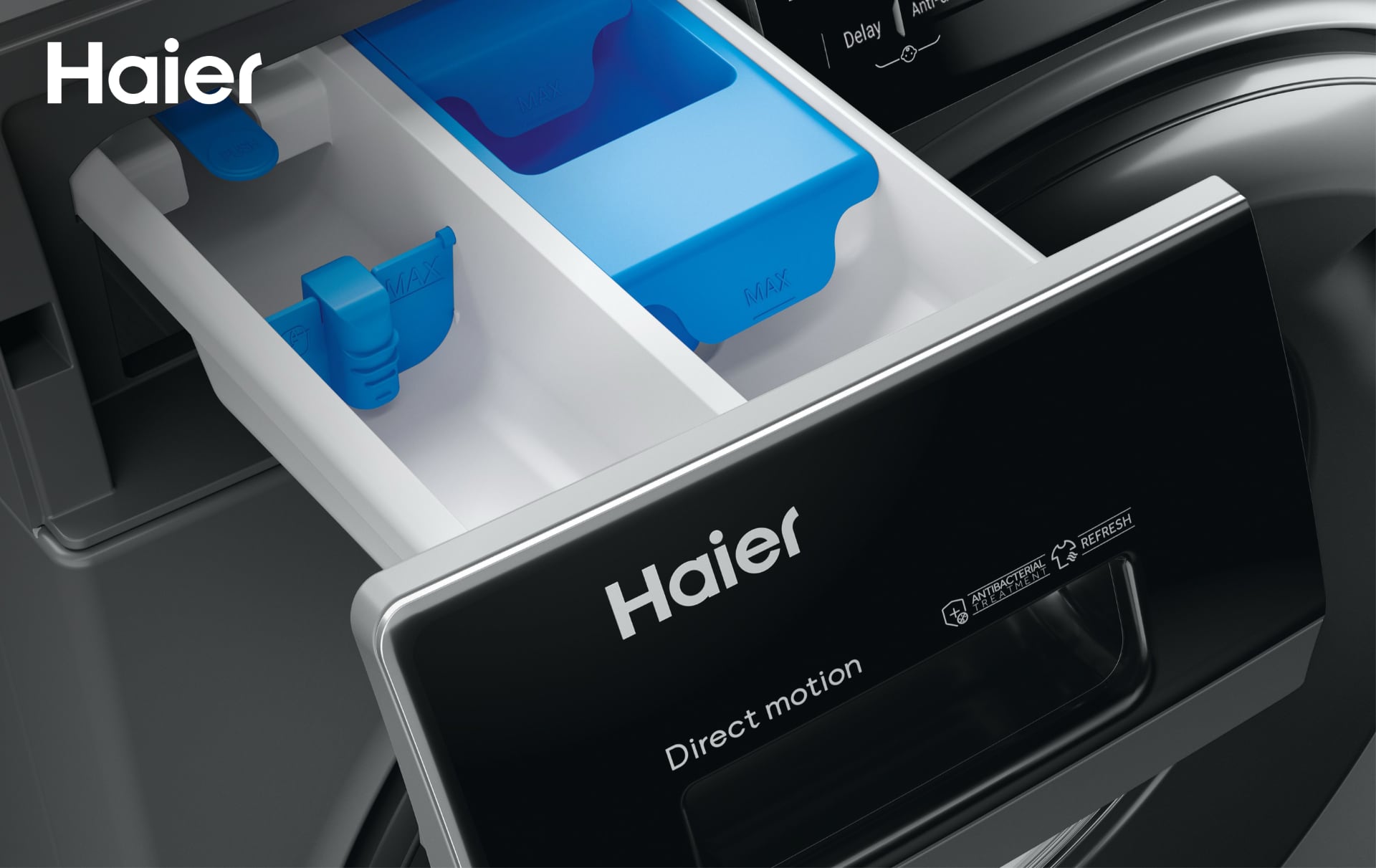 Пральна та сушильна машини Haier I-Pro 3 — сучасна функціональність в антрацитовому кольорі-2